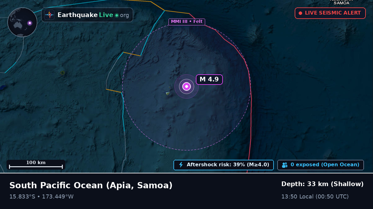 South Pacific Ocean (Samoa)