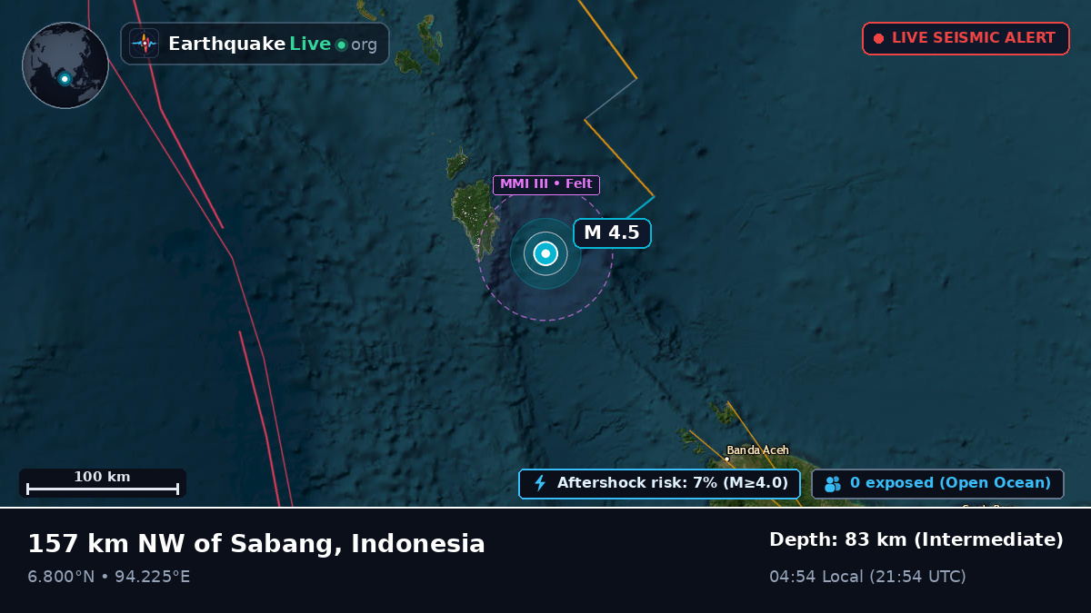 Off the coast of Banda Aceh, Indonesia