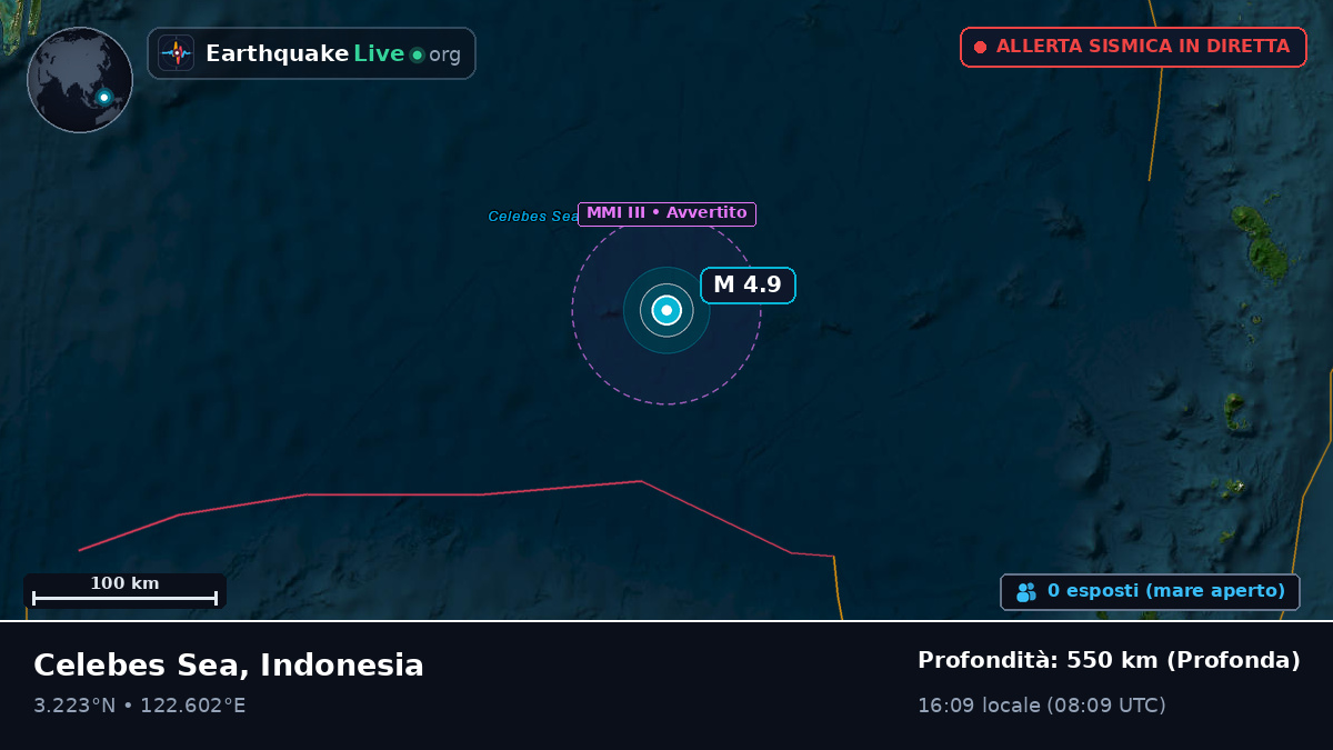 Oceano Pacifico settentrionale (Indonesia)