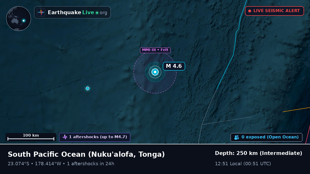South Pacific Ocean (Tonga)