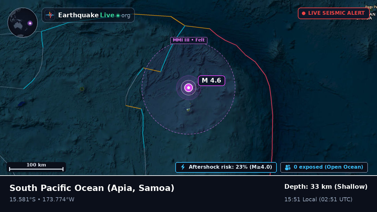 South Pacific Ocean (Samoa)