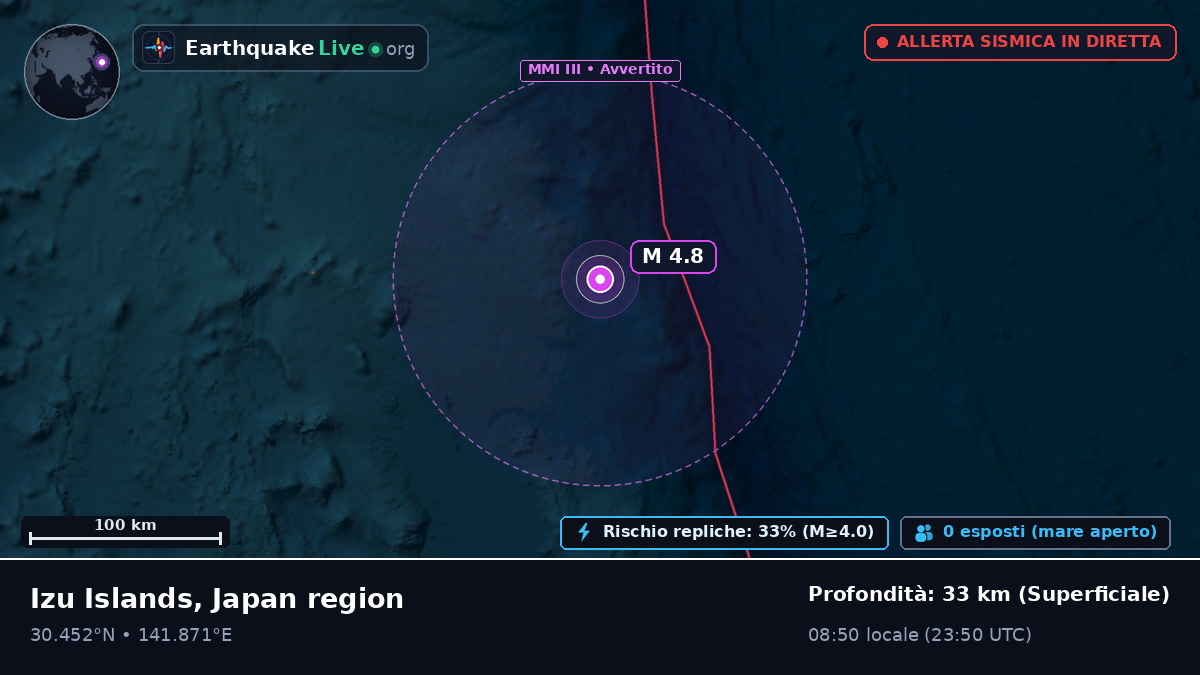 Oceano Pacifico settentrionale (Giappone)