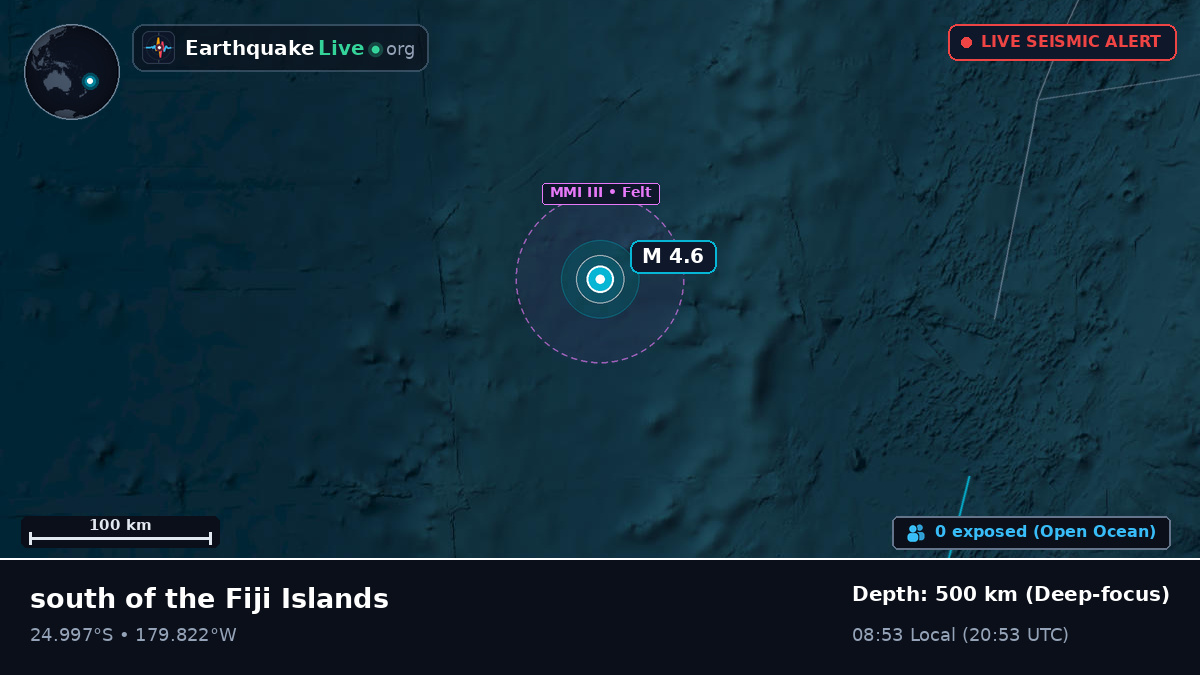 South Pacific Ocean (Kermadec Islands)