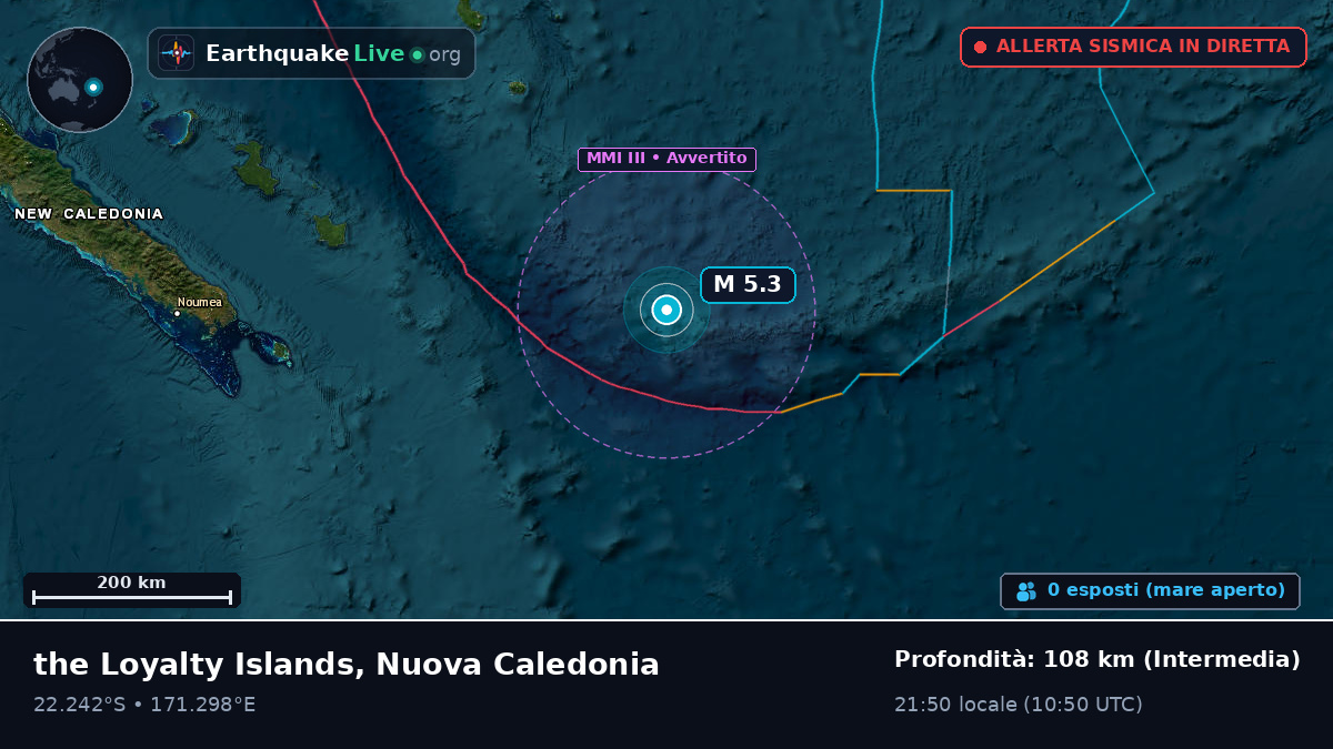 Oceano Pacifico meridionale (Nuova Caledonia)