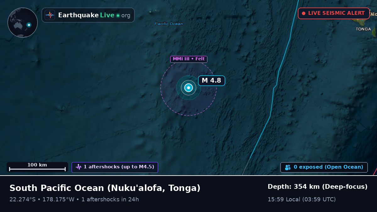 South Pacific Ocean (Tonga)