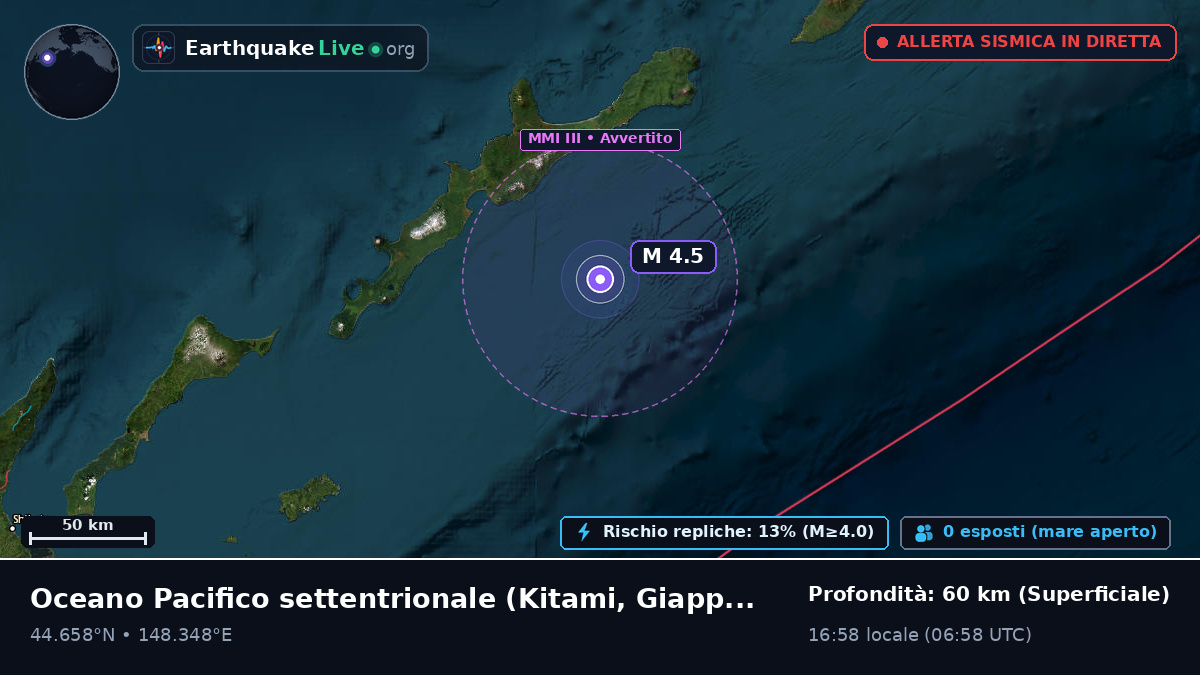 Oceano Pacifico settentrionale (Giappone)