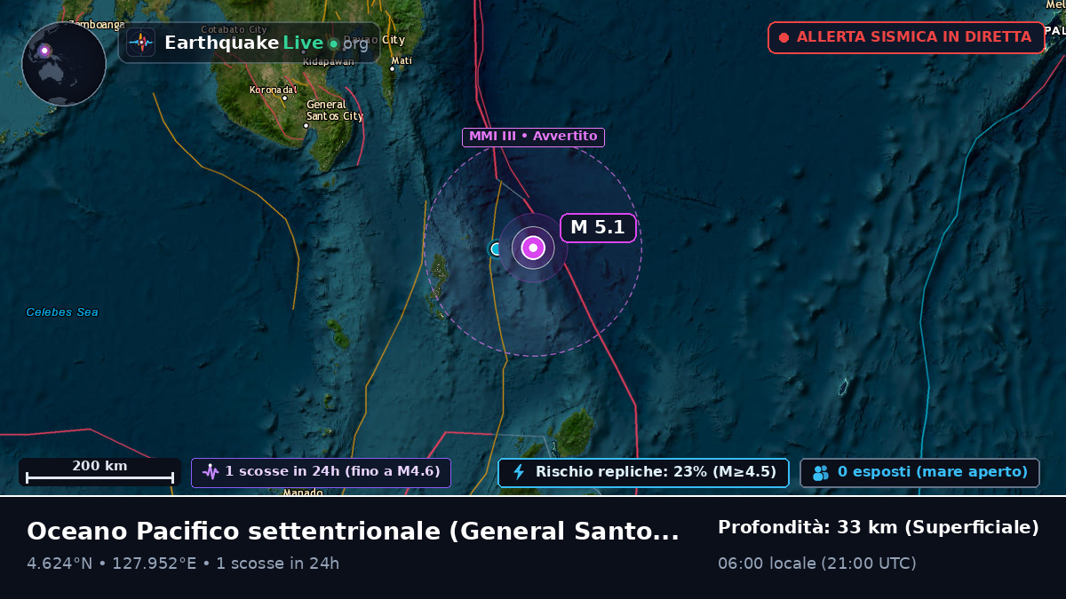 Oceano Pacifico settentrionale (Filippine)