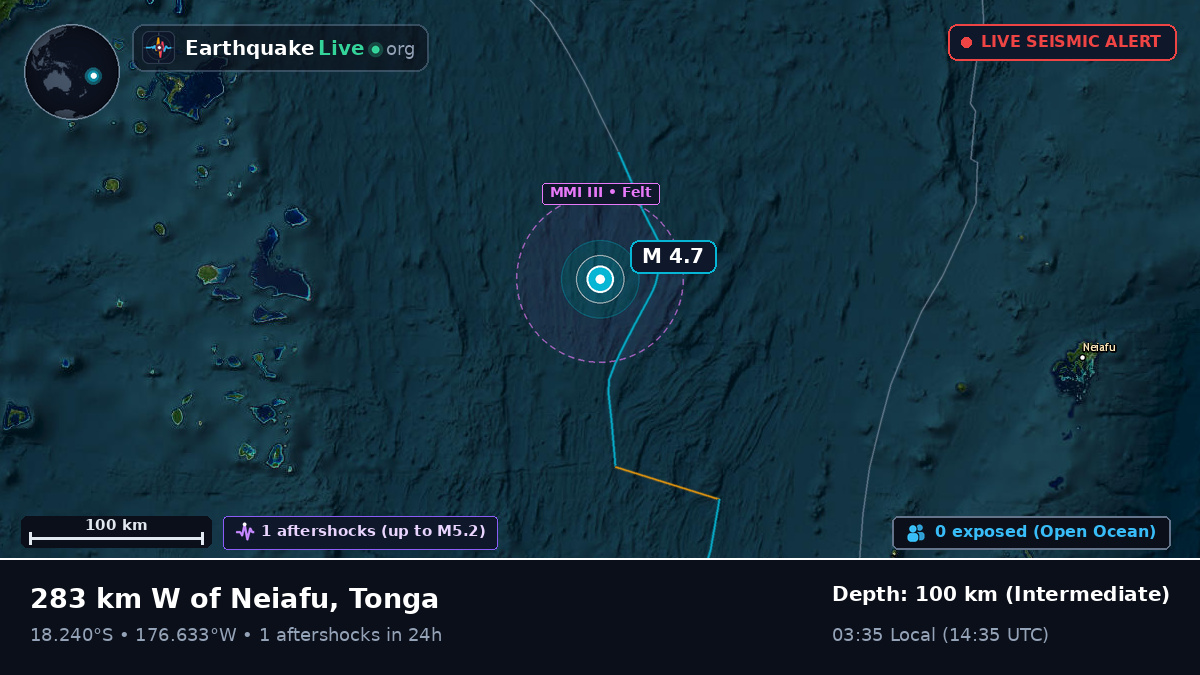 South Pacific Ocean (Tonga)