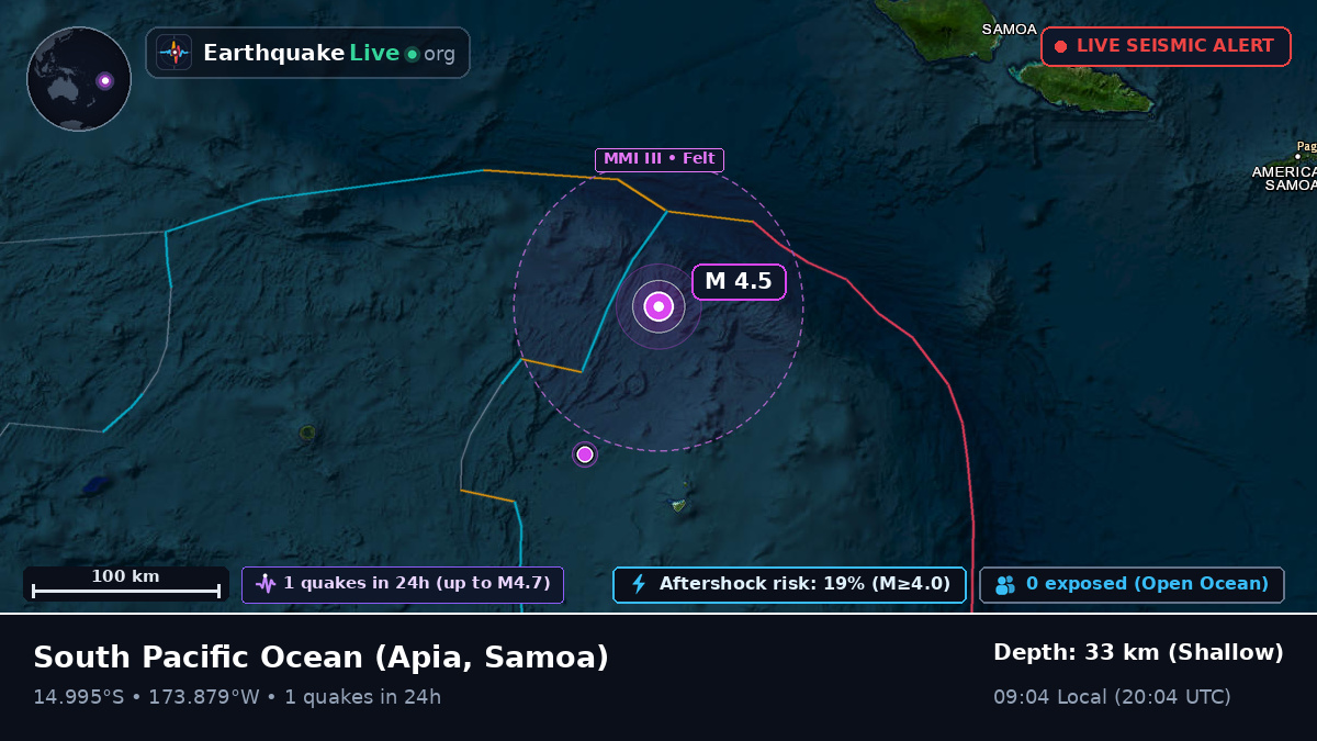 South Pacific Ocean (Samoa)