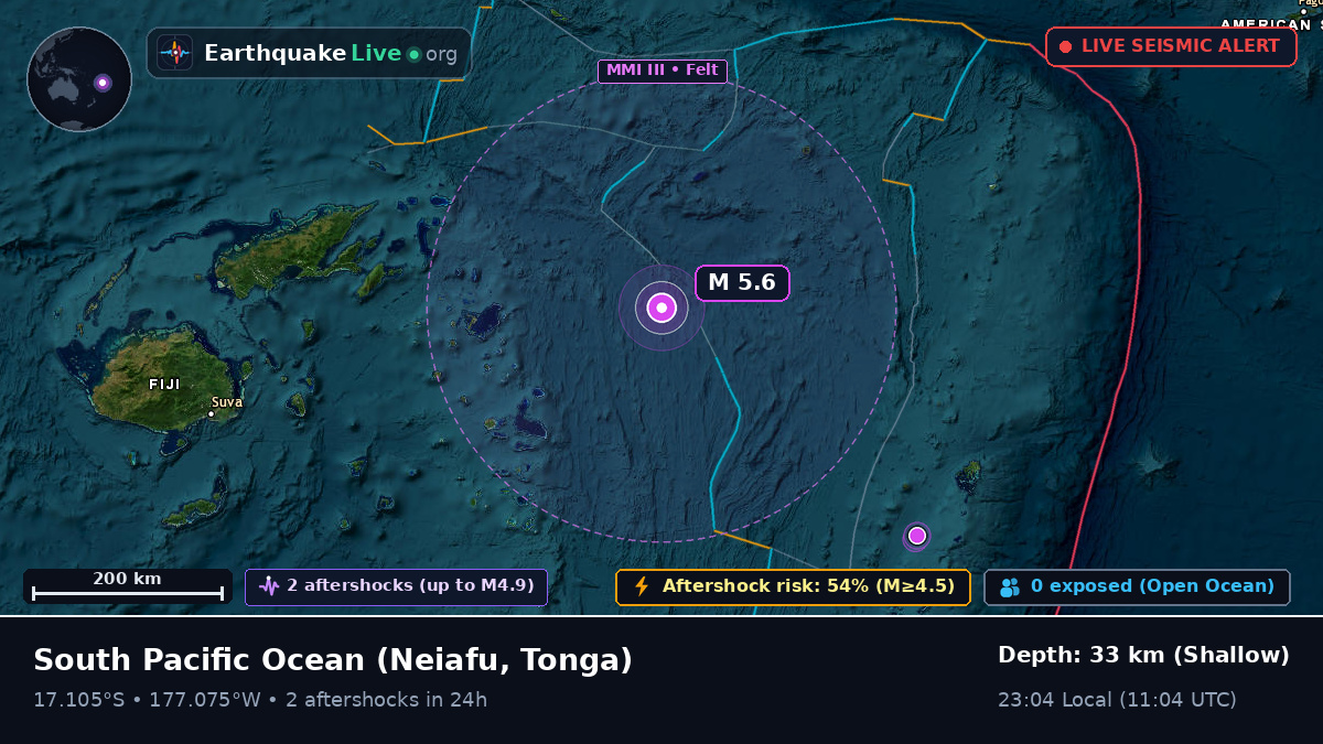 South Pacific Ocean (Tonga)