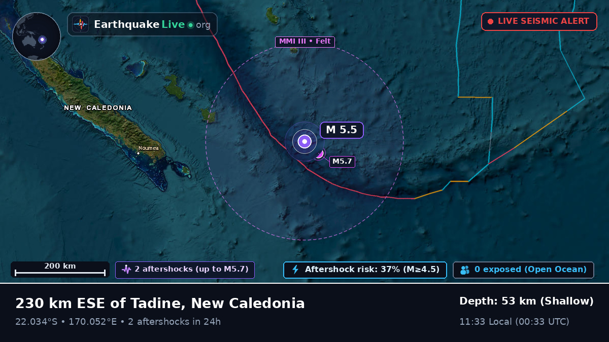 South Pacific Ocean (New Caledonia)