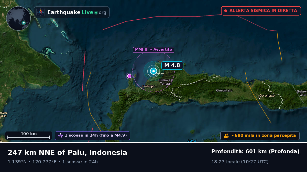 Oceano Pacifico settentrionale (Indonesia)