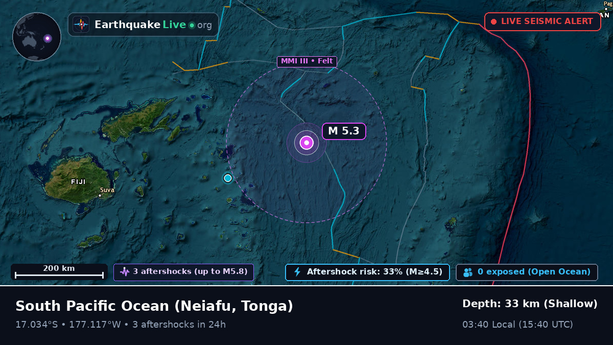 South Pacific Ocean (Tonga)