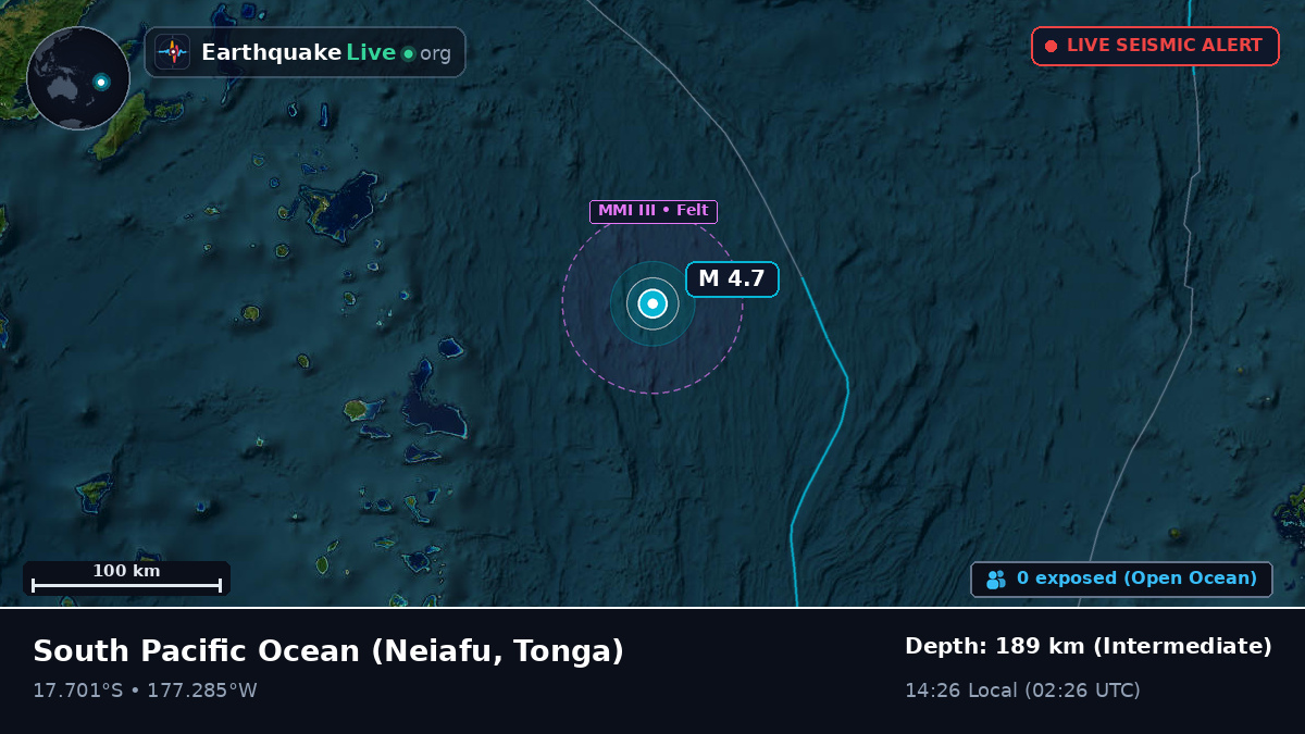 South Pacific Ocean (Tonga)