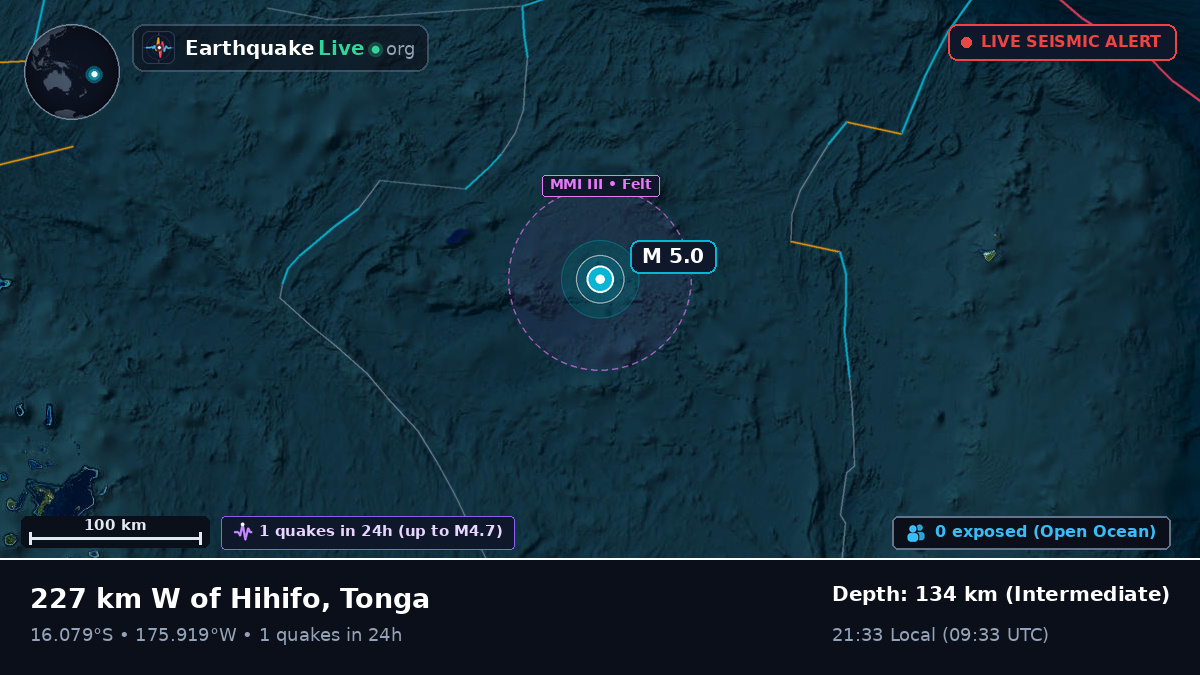 South Pacific Ocean (Tonga)