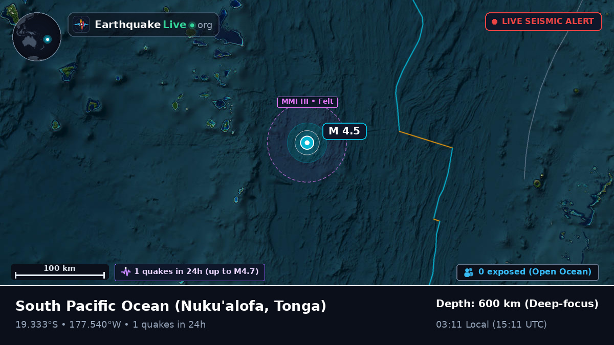 South Pacific Ocean (Tonga)