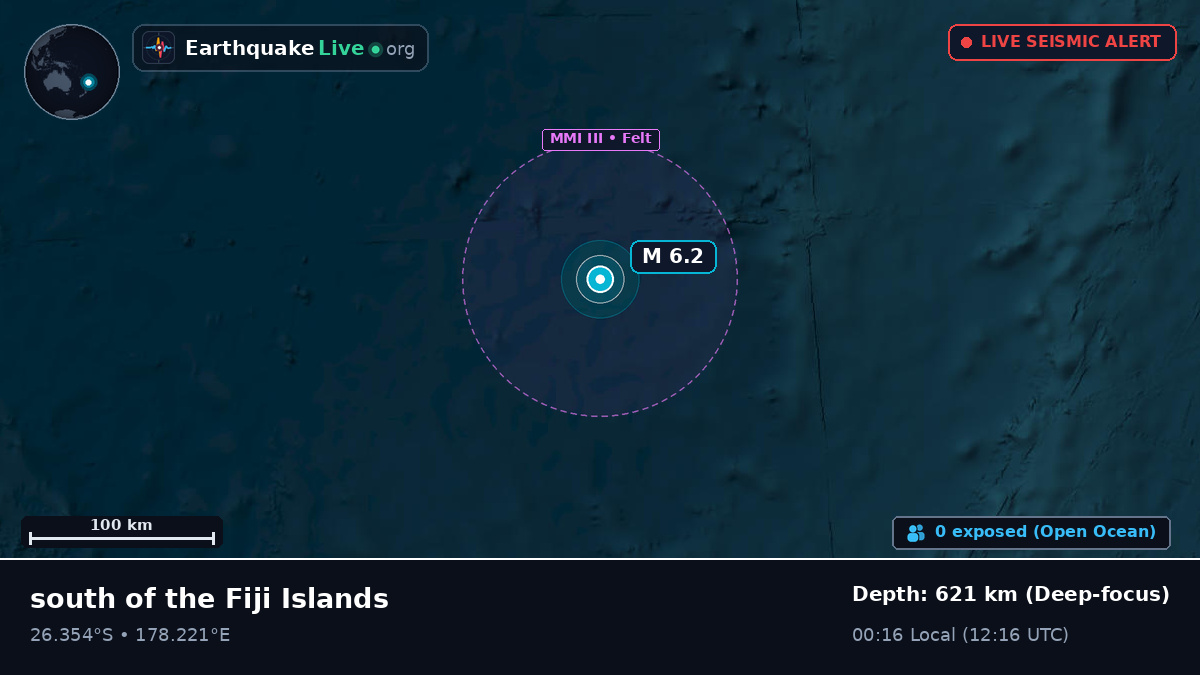 South Pacific Ocean (Kermadec Islands)