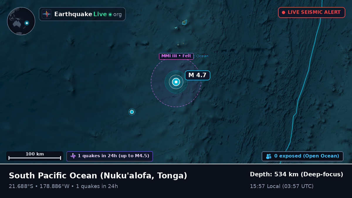 South Pacific Ocean (Tonga)