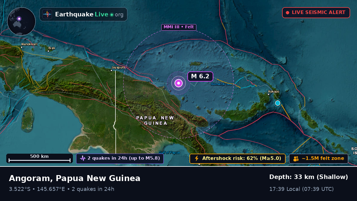 Off the coast of Madang, Papua New Guinea