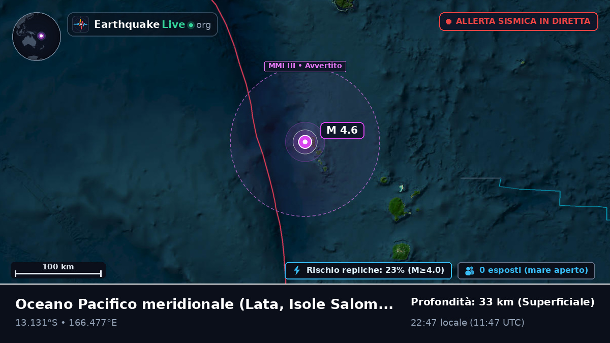 Oceano Pacifico meridionale (Isole Salomone)