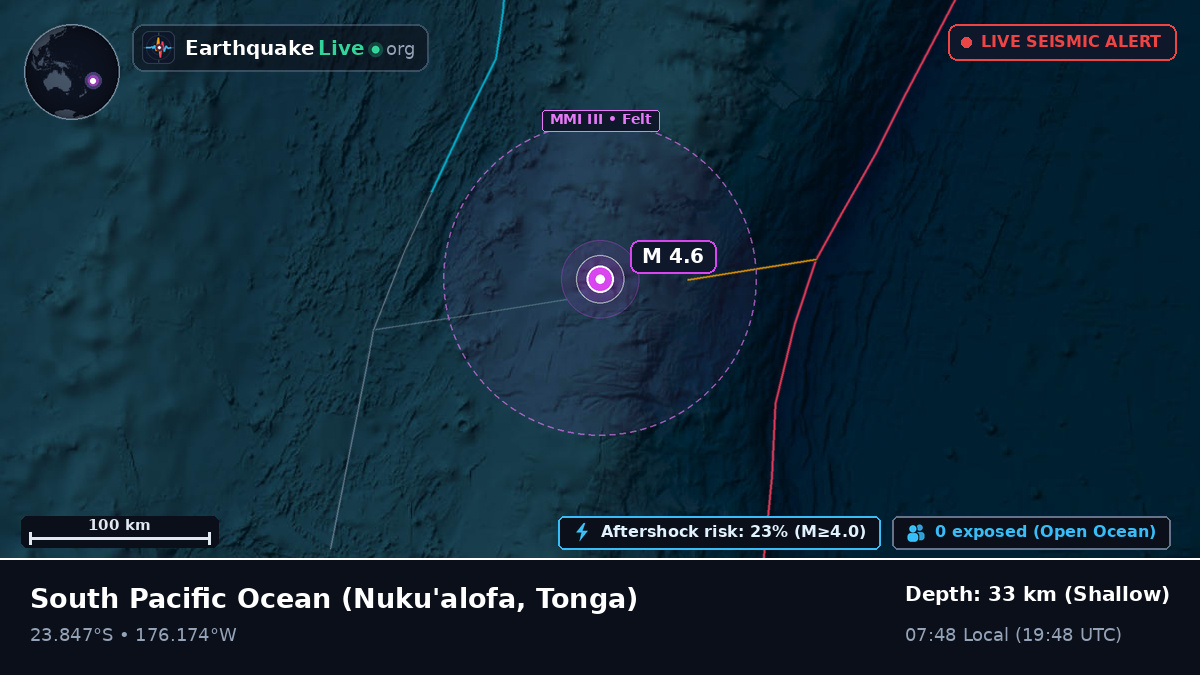 South Pacific Ocean (Tonga)
