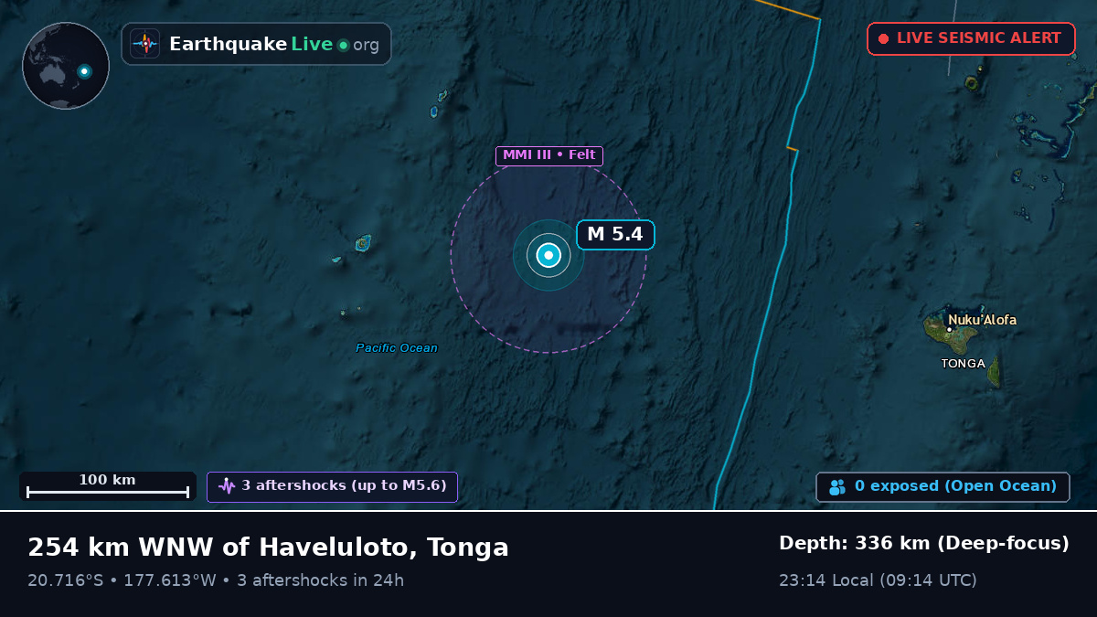 South Pacific Ocean (Tonga)