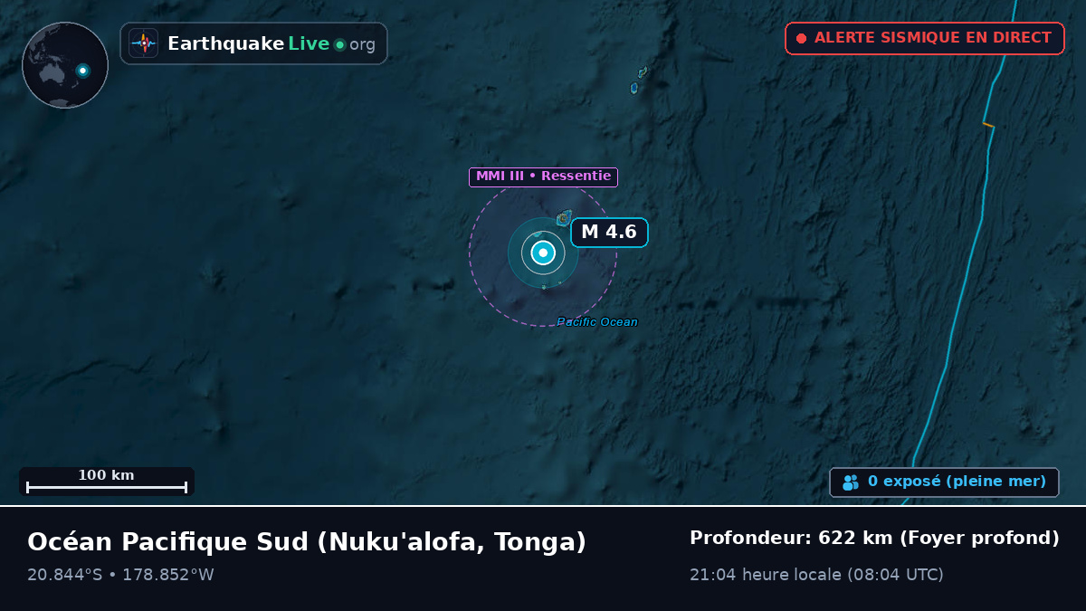 Océan Pacifique Sud (Tonga)