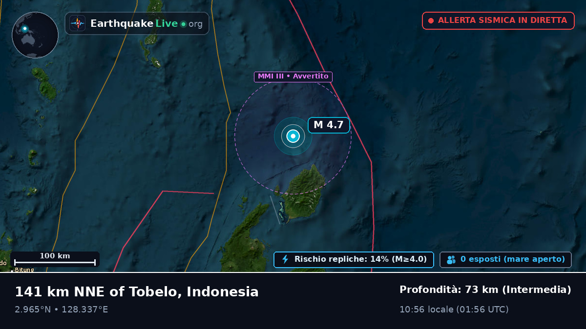 Oceano Pacifico settentrionale (Indonesia)