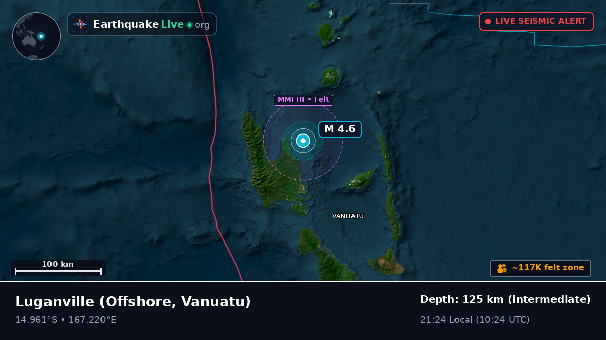 Off the coast of Luganville, Vanuatu