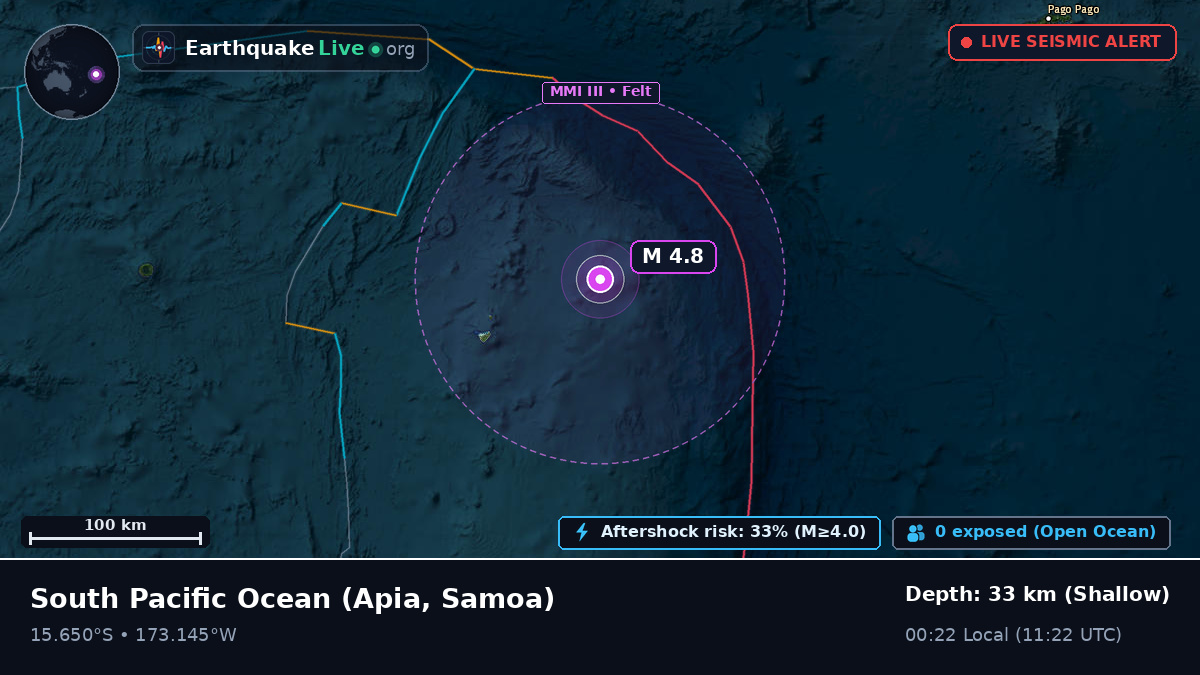 South Pacific Ocean (Samoa)