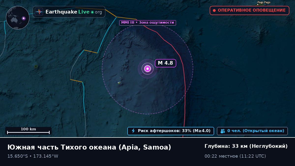 Южная часть Тихого океана (Samoa)
