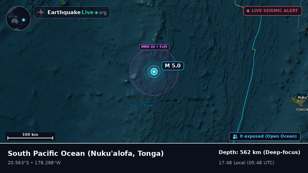 South Pacific Ocean (Tonga)