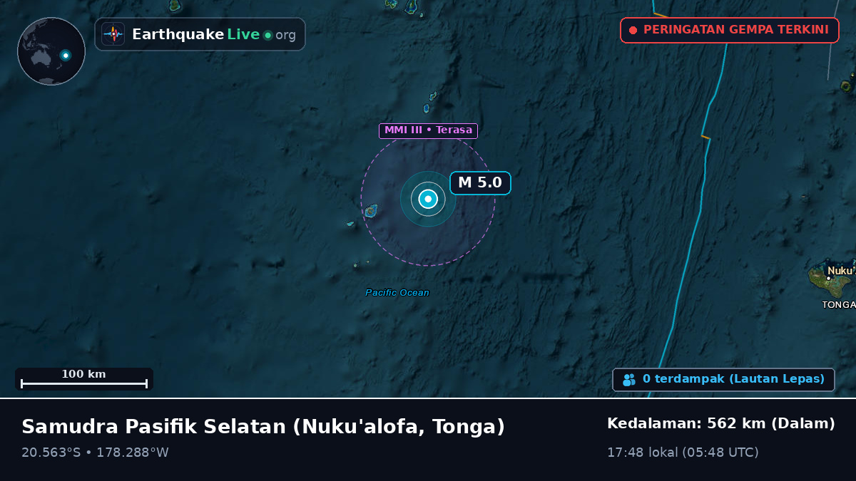 Samudra Pasifik Selatan (Tonga)