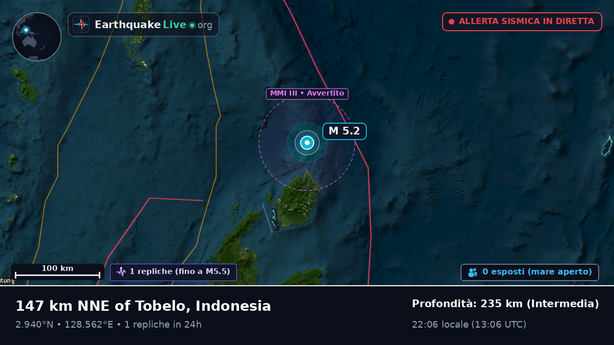 Oceano Pacifico settentrionale (Indonesia)