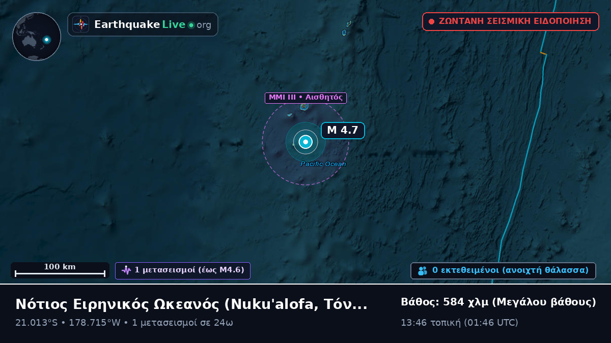 Νότιος Ειρηνικός Ωκεανός (Τόνγκα)