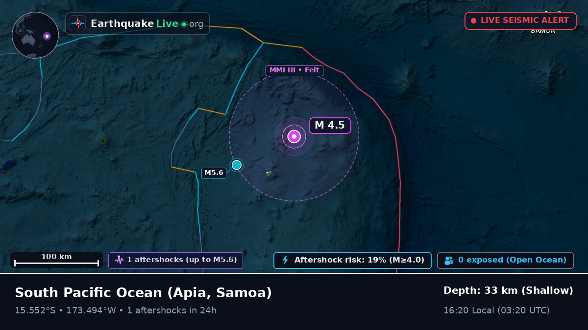 South Pacific Ocean (Samoa)