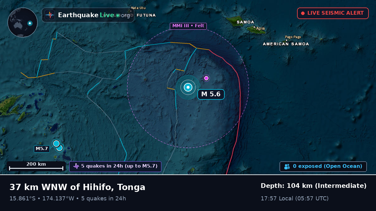 South Pacific Ocean (Tonga)