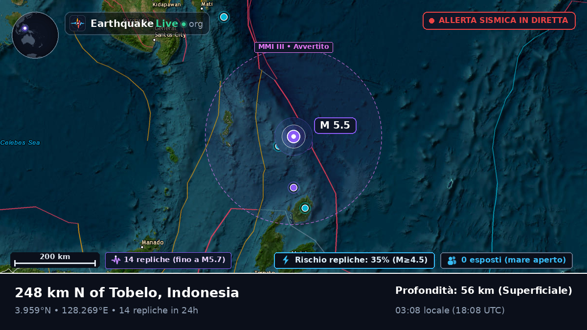 Oceano Pacifico settentrionale (Indonesia)