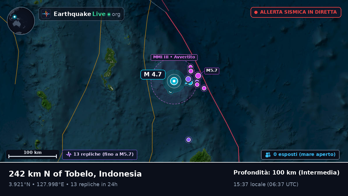 Oceano Pacifico settentrionale (Indonesia)