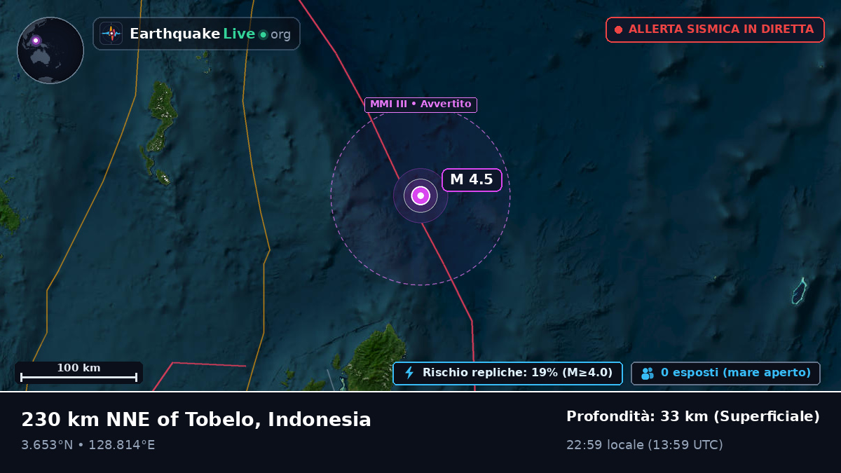 Oceano Pacifico settentrionale (Indonesia)