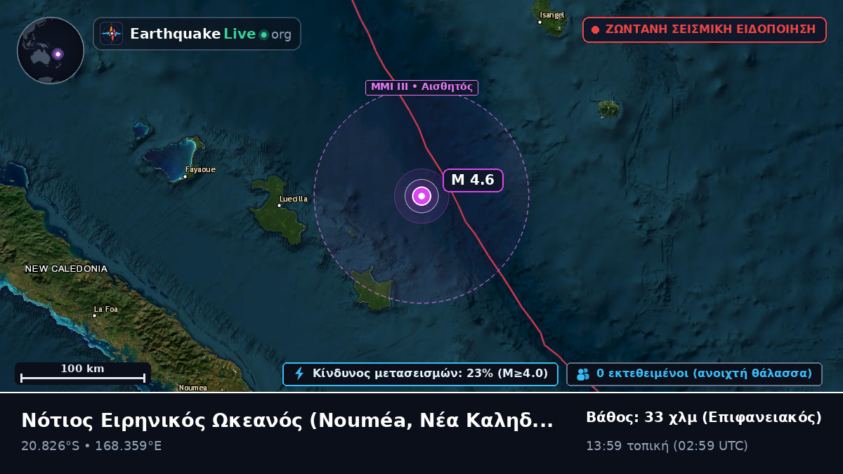 Νότιος Ειρηνικός Ωκεανός (Νέα Καληδονία)