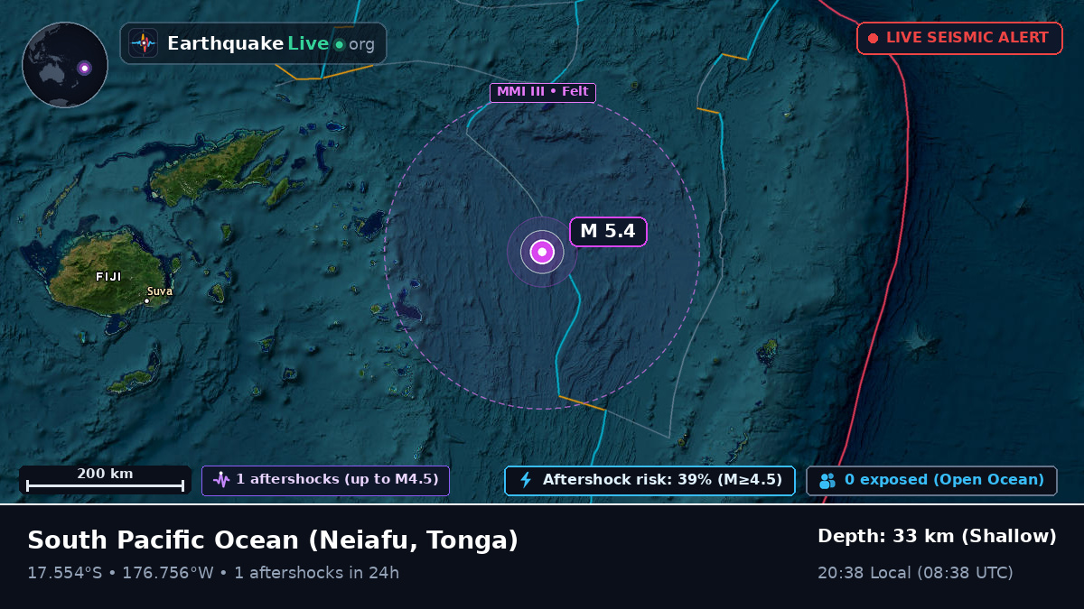 South Pacific Ocean (Tonga)