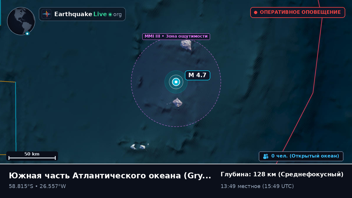 Южная часть Атлантического океана (South Georgia and the Islands)