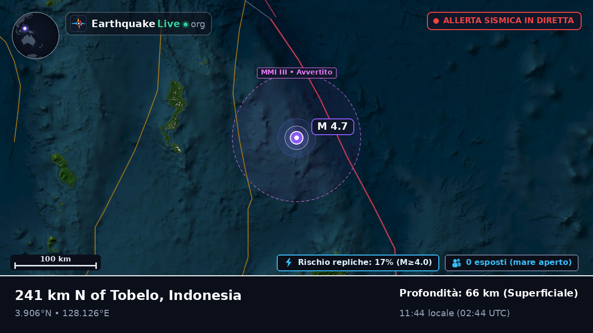 Oceano Pacifico settentrionale (Indonesia)