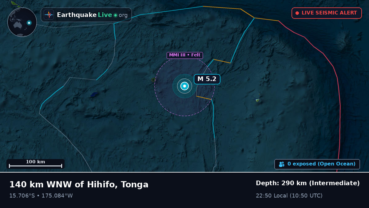 South Pacific Ocean (Tonga)