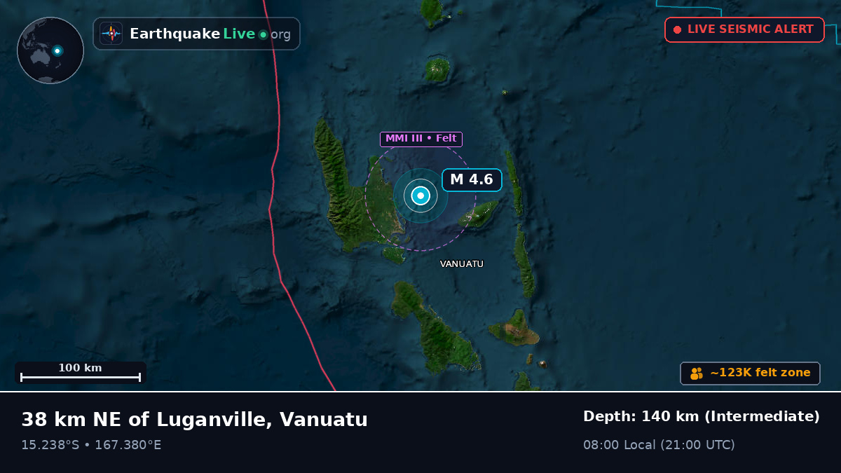 Off the coast of Luganville, Vanuatu