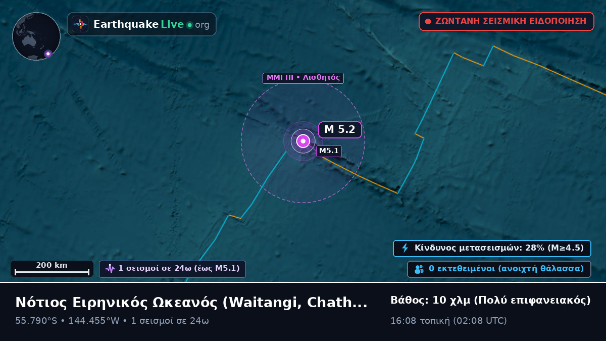 Νότιος Ειρηνικός Ωκεανός (Chatham Islands)