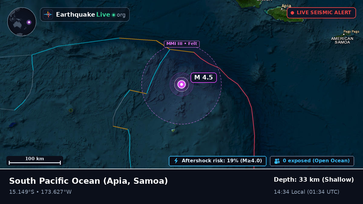 South Pacific Ocean (Samoa)