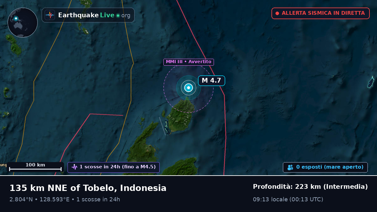 Oceano Pacifico settentrionale (Indonesia)