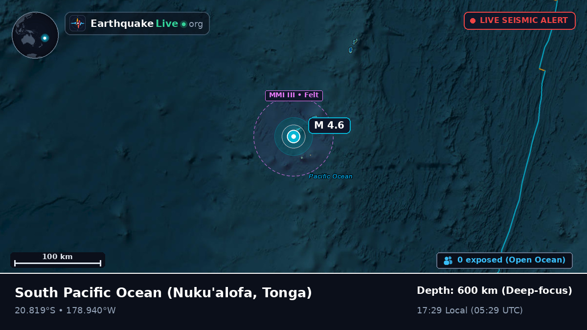South Pacific Ocean (Tonga)